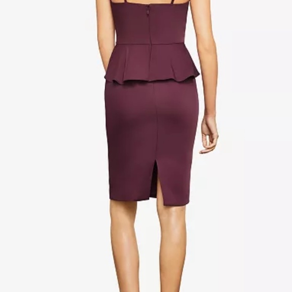 BCBGMAXAZRIA Sleeveless Halter Peplum Dress - Picture 2 of 9